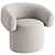 Ruff Swivel Small Armchair: Premium Comfort in Compact Design 3D model small image 1