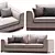 Elegant KIRK Sofa by Porada 3D model small image 1