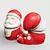 Wobi Santa Claus Figurine: Festive Holiday Decor 3D model small image 2
