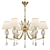 Title: Murano Crystal Pendant Chandelier 3D model small image 1
