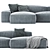 Convertible Modular Sofa: Boca Navi 3D model small image 3