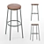 Sleek and Stylish Normann Copenhagen Barstool 3D model small image 2