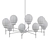 Elegant Camryn Metal Chandelier 3D model small image 2