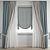 Premium Curtain Model - 3ds Max & Obj 3D model small image 1