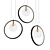 Sleek Glass LED Pendant Light 3D model small image 1