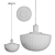 Inda LED Pendant Lamp - Stylish and Versatile 3D model small image 4