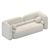 Elegant Left Bank Sofa | 244x85x83h 3D model small image 2