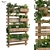 Vertical Plant Stand Set - Elegant and Functional 3D model small image 1