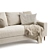 Sleek Sloan Sofa: Modern Comfort, Timeless Elegance 3D model small image 2