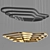 Elegant Andante Pendant Lamps 3D model small image 6