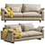 West Elm Harmony Sofa: Modern Style & Maximum Comfort 3D model small image 2