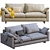 West Elm Harmony Sofa: Modern Style & Maximum Comfort 3D model small image 6