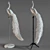 Elegant White Peacock Decoration 3D model small image 1