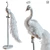 Elegant White Peacock Decoration 3D model small image 11