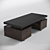 Bourgeois Executive Walnut Desk 3D model small image 3
