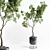 150 Plant Tree Metal Vase: Indoor Elegance 3D model small image 1