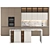 Modern Kitchen: Sleek Design, Spacious Dimensions 3D model small image 1