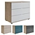 Mont Blanc-3 Chest of Drawers: Elegant Storage Solution 3D model small image 1