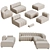 Modular Sofa Collection by NORR11 3D model small image 2