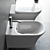 Cabo Wall-Hung WC & Bidet Set 3D model small image 2