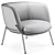 BomBom Armchair: Sleek and Stylish Seating 3D model small image 1