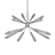 French Lightolier Sputnik Chandeliers 3D model small image 2