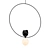 Elegant O Pendant Necklace 3D model small image 1