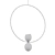 Elegant O Pendant Necklace 3D model small image 2