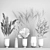 Elegant Reed Bouquet: Menu Cyclades Vase 3D model small image 6
