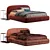 Rolling Bet: Stylish and Functional Bed 3D model small image 3