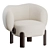 Elegant Moon Slipper Chair by Philippe Hurel 3D model small image 5