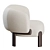 Elegant Moon Slipper Chair by Philippe Hurel 3D model small image 7