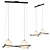 Giana Opal Glass Linear Suspension 3D model small image 1