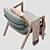Elegant Giorgetti ELSA Lounge Chair 3D model small image 8