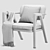 Elegant Giorgetti ELSA Lounge Chair 3D model small image 9
