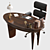 Modern Office Furniture Set 3D model small image 1