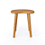 Zara Home Wooden Palette Stool 3D model small image 2