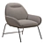 Mii Lounge Chair: Sleek and Comfortable 3D model small image 2