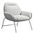 Mii Lounge Chair: Sleek and Comfortable 3D model small image 6