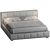 Modern Square Bed | Bsideletti 3D model small image 3