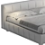 Modern Square Bed | Bsideletti 3D model small image 4