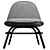 Bowler-Inspired Armchair: Sleek & Stylish 3D model small image 4