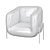 Saba Geo Armchair: Contemporary Elegance and Comfort 3D model small image 3