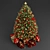 Holiday Joy: Golden & Red Christmas Tree 3D model small image 4