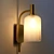 Brass and Fluted Glass Wall Lamp 3D model small image 3