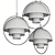 GUBI Multi-Lite Pendant: Modern Elegance. 3D model small image 3