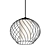Cedrice Cage Pendant Light: Elegant and Versatile 3D model small image 3