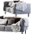 BLAZE 3-Seater Sofa: Contemporary Design for Modern Living 3D model small image 2