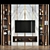 Modern TV Wall Set 292 3D model small image 1