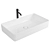Modern White Countertop Washbasin 3D model small image 1